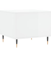 Couchtisch Hochglanz-Weiß 50x50x40 cm Holzwerkstoff