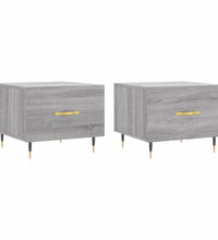 Couchtische 2 Stk. Grau Sonoma 50x50x40 cm Holzwerkstoff