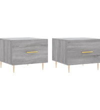 Couchtische 2 Stk. Grau Sonoma 50x50x40 cm Holzwerkstoff