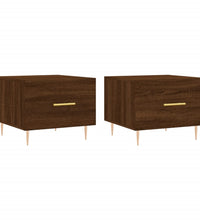 Couchtische 2 Stk. Braun Eichen-Optik 50x50x40 cm Holzwerkstoff