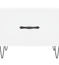 Couchtisch Weiß 50x50x40 cm Holzwerkstoff