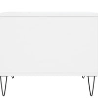 Couchtisch Hochglanz-Weiß 50x50x40 cm Holzwerkstoff