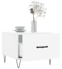 Couchtische 2 Stk. Hochglanz-Weiß 50x50x40 cm Holzwerkstoff