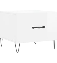 Couchtische 2 Stk. Hochglanz-Weiß 50x50x40 cm Holzwerkstoff