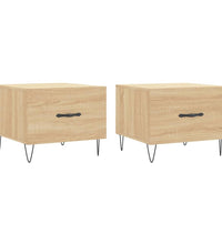 Couchtische 2 Stk. Sonoma-Eiche 50x50x40 cm Holzwerkstoff