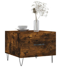 Couchtische 2 Stk. Räuchereiche 50x50x40 cm Holzwerkstoff