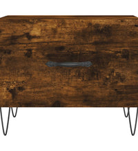 Couchtische 2 Stk. Räuchereiche 50x50x40 cm Holzwerkstoff