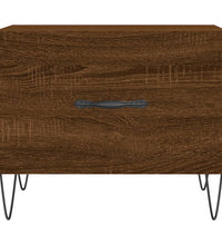 Couchtisch Braun Eichen-Optik 50x50x40 cm Holzwerkstoff
