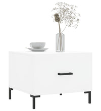 Couchtische 2 Stk. Weiß 50x50x40 cm Holzwerkstoff