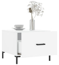 Couchtische 2 Stk. Hochglanz-Weiß 50x50x40 cm Holzwerkstoff