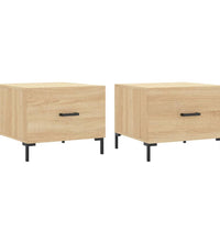 Couchtische 2 Stk. Sonoma-Eiche 50x50x40 cm Holzwerkstoff