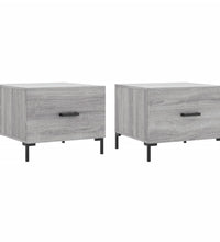 Couchtische 2 Stk. Grau Sonoma 50x50x40 cm Holzwerkstoff