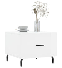 Couchtisch Hochglanz-Weiß 50x50x40 cm Holzwerkstoff