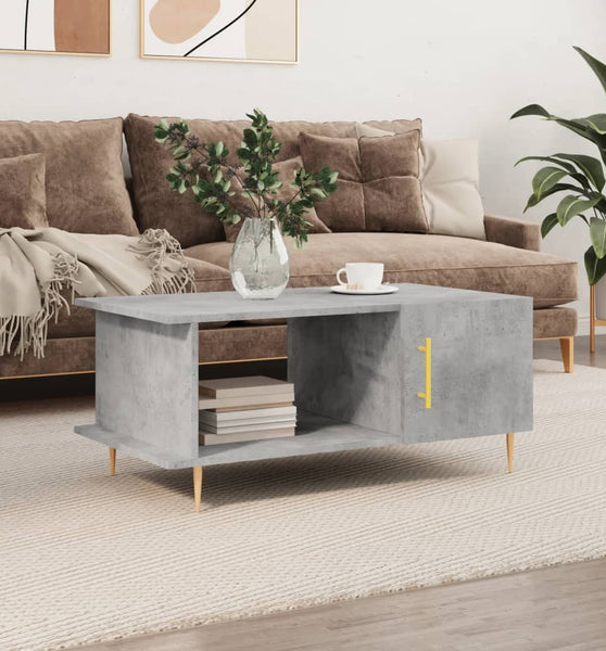 Couchtisch Betongrau 90x50x40 cm Holzwerkstoff
