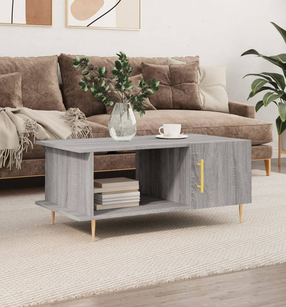 Couchtisch Grau Sonoma 90x50x40 cm Holzwerkstoff