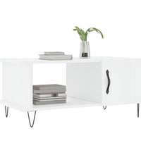 Couchtisch Hochglanz-Weiß 90x50x40 cm Holzwerkstoff