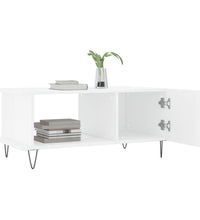 Couchtisch Hochglanz-Weiß 90x50x40 cm Holzwerkstoff