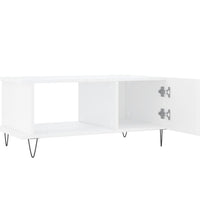 Couchtisch Hochglanz-Weiß 90x50x40 cm Holzwerkstoff