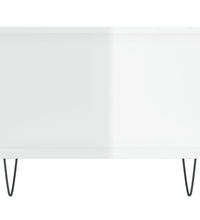 Couchtisch Hochglanz-Weiß 90x50x40 cm Holzwerkstoff