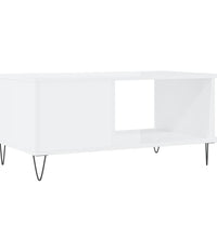 Couchtisch Hochglanz-Weiß 90x50x40 cm Holzwerkstoff