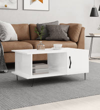 Couchtisch Hochglanz-Weiß 90x50x40 cm Holzwerkstoff