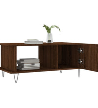 Couchtisch Braun Eichen-Optik 90x50x40 cm Holzwerkstoff
