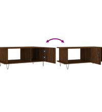 Couchtisch Braun Eichen-Optik 90x50x40 cm Holzwerkstoff