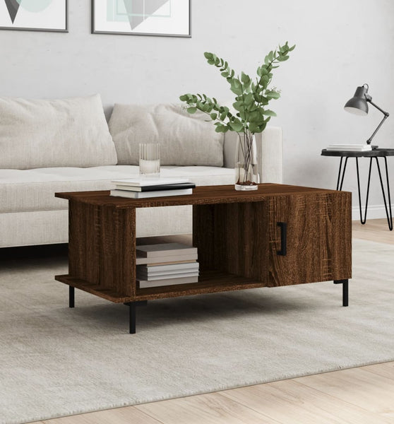 Couchtisch Braun Eichen-Optik 90x50x40 cm Holzwerkstoff