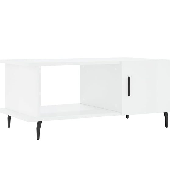 Couchtisch Hochglanz-Weiß 90x50x40 cm Holzwerkstoff