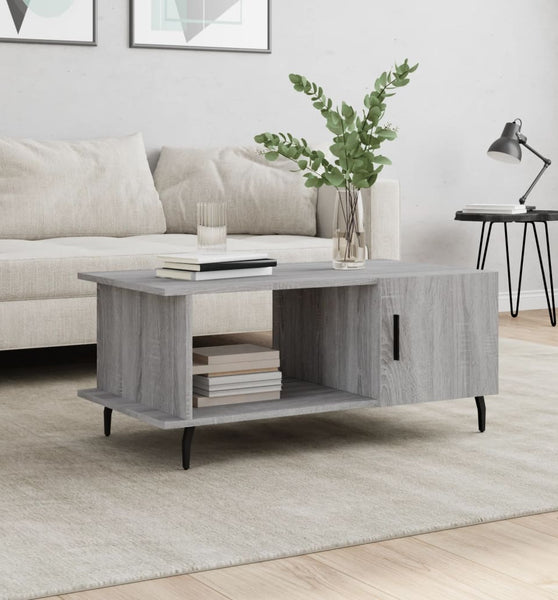 Couchtisch Grau Sonoma 90x50x40 cm Holzwerkstoff