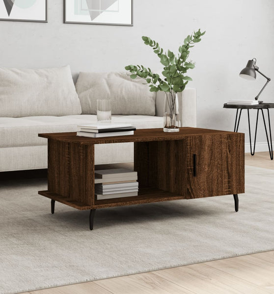 Couchtisch Braun Eichen-Optik 90x50x40 cm Holzwerkstoff