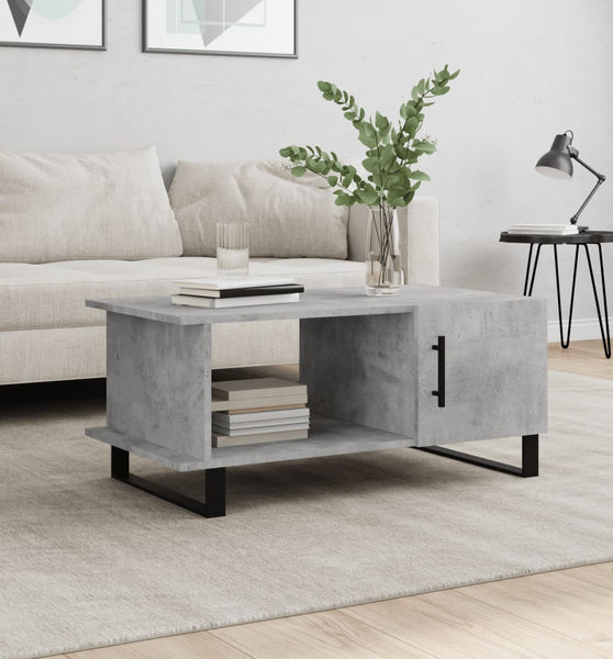 Couchtisch Betongrau 90x50x40 cm Holzwerkstoff