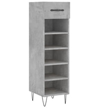 Schuhschrank Betongrau 30x35x105 cm Holzwerkstoff