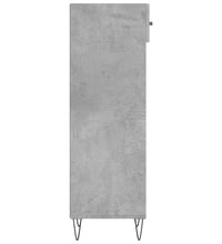 Schuhschrank Betongrau 30x35x105 cm Holzwerkstoff