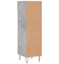 Schuhschrank Betongrau 30x35x105 cm Holzwerkstoff