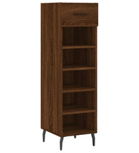 Schuhschrank Braun Eichen-Optik 30x35x105 cm Holzwerkstoff