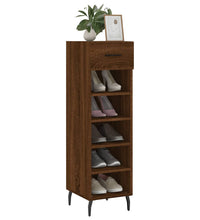 Schuhschrank Braun Eichen-Optik 30x35x105 cm Holzwerkstoff