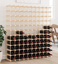 Weinregal für 120 Flaschen 112,5x23x123,5 cm Massivholz Kiefer