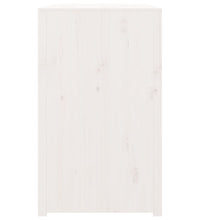 Outdoor-Küchenschrank Weiß 106x55x92 cm Massivholz Kiefer