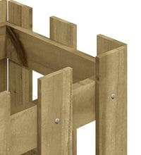 Pflanzkübel Latten-Design 30x30x30 cm Kiefernholz Imprägniert