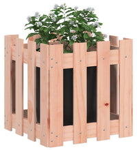 Pflanzkübel Lattenzaun-Design 40x40x40 cm Massivholz Douglasie