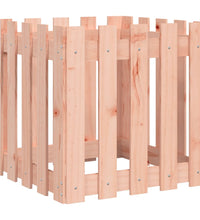 Pflanzkübel Lattenzaun-Design 50x50x50 cm Massivholz Douglasie