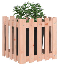 Pflanzkübel Lattenzaun-Design 50x50x50 cm Massivholz Douglasie
