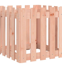 Pflanzkübel Lattenzaun-Design 50x50x50 cm Massivholz Douglasie