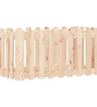 Hochbeet Lattenzaun-Design 100x50x50 cm Massivholz Kiefer