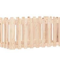 Hochbeet Lattenzaun-Design 100x50x50 cm Massivholz Kiefer