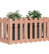 Hochbeet Lattenzaun-Design 100x50x50 cm Massivholz Douglasie