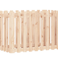 Hochbeet Lattenzaun-Design 100x50x70 cm Massivholz Kiefer