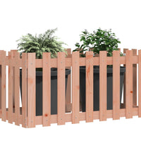 Hochbeet Lattenzaun-Design 100x50x70 cm Massivholz Douglasie