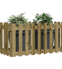 Hochbeet Lattenzaun-Design 100x50x70 cm Kiefernholz Imprägniert